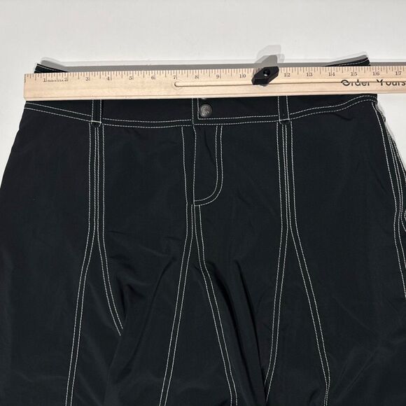 Athleta Black Athletic Tennis Golf Stretchy Mini Skort Skirt Pockets Women's 8 - Picture 9 of 10